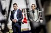 FILE - Denmark's Prime Minister Mette Frederiksen, right, and Greenland's Prime Minister Jens-Frederik Nielsen, right, during a statement at Marienborg, Denmark, April 27, 2025. (Mads Claus Rasmussen/Ritzau Scanpix via AP, file)