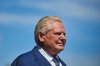 Ontario Premier Doug Ford waits to speak at a press conference in Kitchener, Ont., on Tuesday, Sept. 2, 2025. THE CANADIAN PRESS/Sammy Kogan