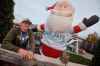 JOHN WOODS / FREE PRESS
Jay Porath, who has made a big Blue Jays jersey for his 14ft Santa in his backyard, is photographed Tuesday, October 28, 2025. Porath has made jerseys for the Blue Bombers and the Jets in the past but thought he’d make one for the Blue Jays World Series run.

Reporter: scott