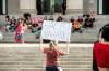 MIKAELA MACKENZIE / FREE PRESS Protesters and counter-protesters at a “Nahanni must go rally” outside of the Manitoba Legislative Building on Wednesday, Oct. 1, 2025. For Malak story. Free Press 2025