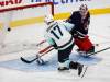 John Woods / THE CANADIAN PRESS
                                Seattle&rsquo;s Jaden Schwartz scores the game-winning goal against Jets goalie Connor Hellebuyck on Thursday during the second period.
