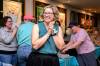 MIKE SUDOMA / WINNIPEG FREE PRESS
                                Candidate Emma Durand-Wood smiles in excitement after being announced as the newly appointed councillor of Elmwood-East Kildonan Saturday evening at Elmwood Curling Club October 22, 2025
