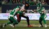 B.C. Lions receiver Jevon Cottoy (86) runs the football against the Saskatchewan Roughriders during the second half of CFL football action in Regina, on Saturday, October 25, 2025. THE CANADIAN PRESS/Heywood Yu