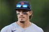 FILE - Boston Red Sox's Jarren Duran looks on before a baseball game against the Athletics, Sept. 8, 2025, in West Sacramento, Calif. (AP Photo/Scott Marshall, file)