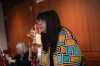 Heiltsuk Nation Chief Marilyn Slett attends a news conference, in Vancouver, B.C., Tuesday, Feb. 25, 2025. The Heiltsuk Nation has filed a lawsuit against the RCMP over what they say are failures by the RCMP to enforce Heiltsuk bylaws and portions of the Indian Act within the nation's territory in Bella Bella. THE CANADIAN PRESS/Darryl Dyck