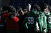 Saskatchewan Roughriders runningback coach Andrew Harris talks goes over a play during Grey Cup practice in Winnipeg, Thursday, Nov. 13, 2025. THE CANADIAN PRESS/John Woods