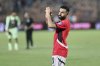 Egypt's Mohamed Salah applauds the crowd after the World Cup qualifying soccer match between Egypt and Ethiopia at the Cairo International Stadium in Cairo, Friday, Sept. 5, 2025. (AP Photo/Khalid Elfiqi)