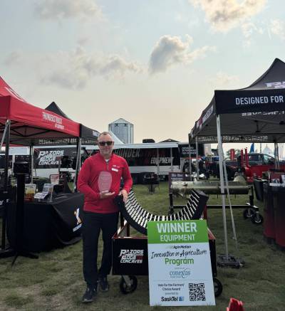 Supplied
                                Jeremy Matuszewski has picked up numerous awards for the new concave, including the farmer&rsquo;s choice award and innovation award at the Ag in Motion event in Saskatchewan.