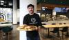 Ruth Bonneville / Free Press
                                Bagelsmith and Super Slice owner Phil Klein in his new location at the food hall in Manitoba Hydro Place on Portage Avenue.