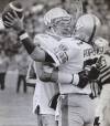CANADIAN PRESS FILES
                                Winnipeg Blue Bombers&rsquo; Richard Nemeth (left) hugs Joe Poplawski after Poplawski scored a touchdown in the 72nd Grey Cup.