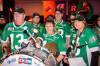 BROOK JONES / FREE PRESS
                                Members of the 620 CKRM Saskatchewan Roughrider Pep Band at the Grey Cup Festival at the RBC Convention Centre on Thursday.
