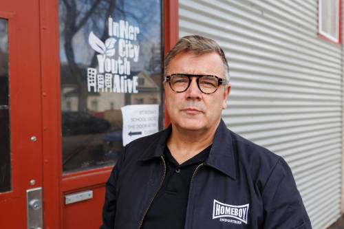 MIKE DEAL / FREE PRESS FILES
                                Kent Dueck of Inner City Youth Alive learned some Winnipeg inner-city high schools see absentee rates exceed 70 per cent.