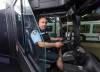 SASHA SEFTER / FREE PRESS FILES
                                A Winnipeg Transit operator sits in a bus with a safety shield during a press conference to showcase newly-installed bus operator safety shields in 2019.