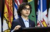 Children First Canada youth adviser Zachary Fathally, 11, speaks during a news conference on Parliament Hill in Ottawa, Thursday, Nov. 20, 2025. THE CANADIAN PRESS/Adrian Wyld