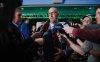 CFL Commissioner Stewart Johnston speaks to the media after a press conference announcing Regina as the 2027 Grey Cup host, in Regina, on Monday, Oct. 27, 2025. THE CANADIAN PRESS/Heywood Yu