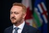 Alberta Minister of Justice Mickey Amery announces proposed changes to several pieces of democratic process legislation, in Edmonton on Tuesday April 29, 2025. THE CANADIAN PRESS/Jason Franson