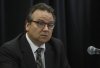 Alberta auditor general Doug Wylie speaks in Edmonton on Friday, Oct. 4, 2019. He estimates the government's failed effort to privatize community lab testing services left taxpayers on the hook for about $109 million. THE CANADIAN PRESS/Jason Franson