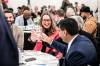 MIKAELA MACKENZIE / FREE PRESS
                                Kate Fenske, Downtown Winnipeg BIZ CEO, mingles at the group&rsquo;s annual general meeting Thursday at the Fairmont hotel.