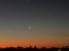 Russell Wangersky/Free Press
                                The fingernail moon over the Winnipeg skyline early Wednesday.