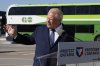 Ontario Premier Doug Ford speaks to the media during a transportation announcement at Confederation GO Station in Hamilton, Ont,. on Monday September 29, 2025. THE CANADIAN PRESS/Carlos Osorio