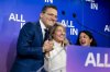 Minister of Artificial Intelligence and Digital Innovation Evan Solomon and Minister of Innovation, Science and Industry of Canada, Melanie Joly after taking part in a news conferences during the All In AI conference in Montreal on Thursday, Sept., 25, 2025. THE CANADIAN PRESS/Christopher Katsarov