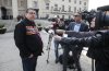 Pimicikamak Cree Nation chief Chief David Monias speaks to media as people lineup to sign a memorial book and to view the body of Grand Chief Cathy Merrick who was lying in state at the Legislature in Winnipeg on Wednesday, Sept. 11, 2024. THE CANADIAN PRESS/John Woods
