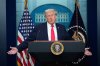 President Donald Trump speaks during a press briefing at the White House in Washington, Tuesday, Jan. 20, 2026. (AP Photo/Mark Schiefelbein)