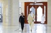 Prime Minister Mark Carney walks with Emir of Qatar Tamim bin Hamad al-Thani at Amiri Diwan in Doha, Qatar, on Sunday, Jan. 18, 2026. THE CANADIAN PRESS/Sean Kilpatrick