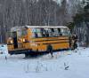 SUPPLIED
                                The Sapotaweyak Cree Nation school bus rolled over and crashed about 13 kilometres south of Mafeking on Tuesday morning.