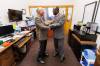 MIKE DEAL / FREE PRESS
                                The new leader of the Manitoba Liberal Party, Willard Reaves, is greeted by former leader Jon Gerrard, in the office of the Liberal Party at the legislature on Oct. 1, 2025. The MLP continues to struggle making its case to Manitobans.