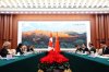 Canada's Minister of Foreign Affairs Anita Anand, second left, meets with Chinese Foreign Minister Wang Yi, second right, at the Great Hall of the People in Beijing, China on Thursday, Jan. 15, 2026. THE CANADIAN PRESS/Sean Kilpatrick