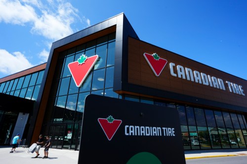 Shoppers come and go from a Canadian Tire store in Ottawa on Friday, Aug. 11, 2023. THE CANADIAN PRESS/Sean Kilpatrick
The Canadian Press.