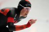 Valerie Maltais of Canada competes during the women's 3000 meters at the World Cup speedskating event in Inzell Germany, Saturday, Jan. 24, 2026. (AP Photo/Matthias Schrader)