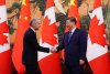 Prime Minister Mark Carney meets with Chinese President Xi Jinping at the Great Hall of the People in Beijing, China on Friday, Jan. 16, 2026. THE CANADIAN PRESS/Sean Kilpatrick
