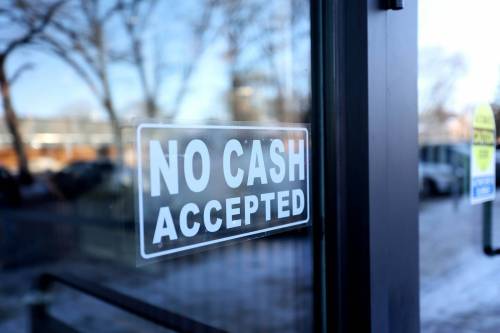 Ruth Bonneville / Free Press
                                Forge bagel and coffee cafe doesn&rsquo;t accept cash.