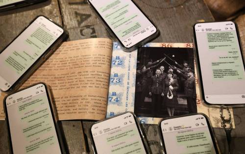 RUTH BONNEVILLE / FREE PRESS
                                Text messages sent by women to their husbands who were on the front line of Russia&rsquo;s war in Ukraine