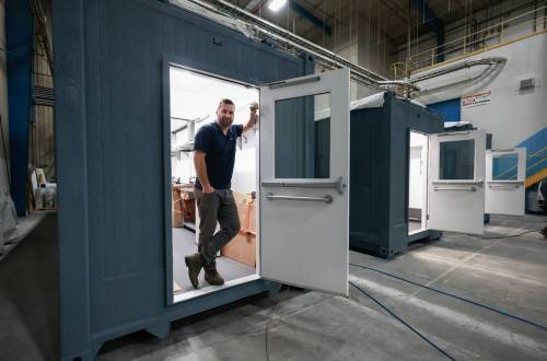Ruth Bonneville / Free Press
                                NIBI Enviro Tech co-founder Robin Richards at the company&rsquo;s Transcona facility.