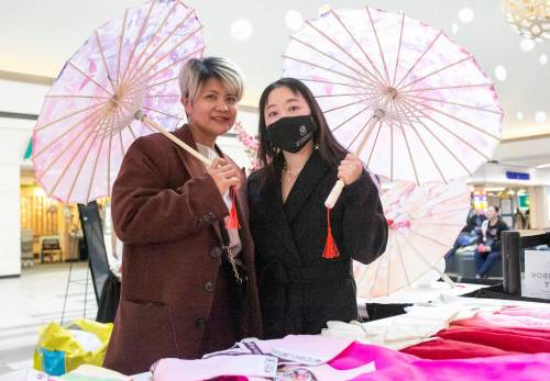 BROOK JONES/FREE PRESS
                                Lourdes Federis (left) and Andrea Kitano will host a Seollal, a Korean Lunar New Year party.