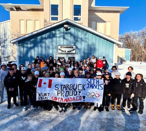 SUPPLIED
                                Starbuck School has been cheering on two alum who are part of Team Canada&rsquo;s 2026 men&rsquo;s hockey program at the Milan Cortina games.