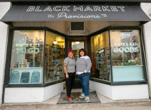 BROOK JONES/FREE PRESS
                                Black Market Provisions co-owners Angela Farkas (left) and Alana Fiks have been named as finalists for the Employer of the Year Award as part of the 10th annual MQCC Business Awards.
