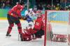 United States&rsquo; Jack Hughes (86) scores during a men&rsquo;s ice hockey gold medal game between Canada and the United States at the 2026 Winter Olympics, in Milan, Italy, Sunday, Feb. 22, 2026. (Hassan Ammar / The Associated Press)