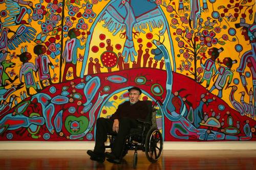 Bruno Schllumberger / Ottawa Citizen files
                                Painter Norval Morrisseau was a leading figure of the Woodland art movement.
