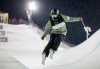 Canada's Rachael Karker competes during the women's World Cup freeski halfpipe event in Calgary, Alta., Saturday, Feb. 15, 2025.THE CANADIAN PRESS/Jeff McIntosh