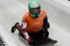 Hallie Clarke, of Canada, slides during fourth run at the skeleton world championships, Friday, March 7, 2025, in Lake Placid, N.Y. (AP Photo/Julia Demaree Nikhinson)