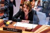 FILE - Norway's Ambassador to the United Nations Mona Juul address a U.N. Security Council meeting on the Russian invasion of Ukraine, Friday Feb. 25, 2022 at U.N. headquarters. (AP Photo/John Minchillo, File)