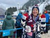 Lauren Wilson poses at the Nordic combined event at the 2026 Winter Olympics, in Predazzo, Italy, Wednesday, Feb. 11, 2026. (AP Photo/Brian Melley)