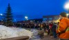 People attend a vigil to honour the victims of a mass shooting in Tumbler Ridge, B.C. on Wednesday, Feb. 11, 2026. THE CANADIAN PRESS/Brandon Bell