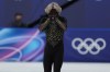Ilia Malinin, of the United States, reacts after competing in the men's free skate program in figure skating at the 2026 Winter Olympics in Milan, Italy, Friday, Feb. 13, 2026. (Claudio Furlan/LaPresse via AP)