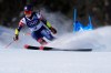United States' Mikaela Shiffrin speeds down the course, during an alpine ski, women's giant slalom race, at the 2026 Winter Olympics, in Cortina d'Ampezzo, Italy, Sunday, Feb. 15, 2026. (AP Photo/Robert F. Bukaty)