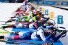 Tomas Mikyska, of Czechia, front, competes during the men's 12.5-kilometer pursuit biathlon race at the 2026 Winter Olympics in Anterselva, Italy, Sunday, Feb. 15, 2026. (AP Photo/Mosa'ab Elshamy)
